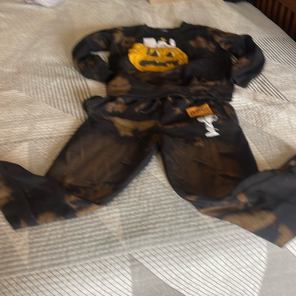 Halloween sweatshirt and pants